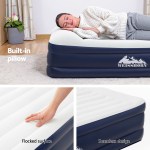 weisshorn air mattress double inflatable bed 46cm air bed weisshorn air mattress double inflatable bed 46cm air bed