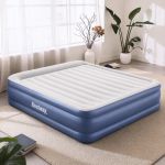 bestway air mattress king inflatable bed 56cm airbed blue