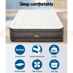 bestway air mattress queen inflatable bed 46cm airbed grey bestway air mattress queen inflatable bed 46cm airbed grey
