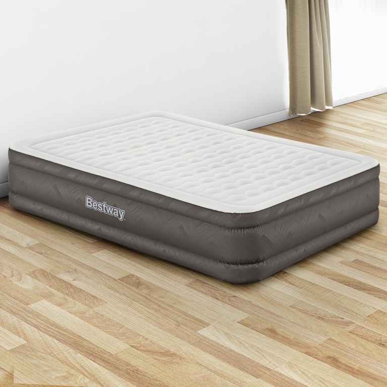 bestway air mattress queen inflatable bed 46cm airbed grey bestway air mattress queen inflatable bed 46cm airbed grey