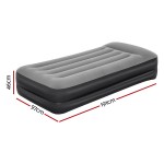 bestway air mattress single inflatable bed 46cm airbed black