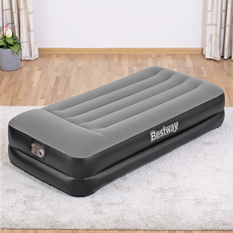 bestway air mattress single inflatable bed 46cm airbed black