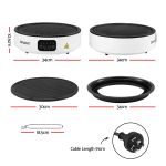 devanti ceramic cooktop electric hot plate countertop grill cooker white devanti ceramic cooktop electric hot plate countertop grill cooker white