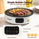 devanti ceramic cooktop electric hot plate countertop grill cooker white devanti ceramic cooktop electric hot plate countertop grill cooker white