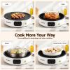 devanti ceramic cooktop electric hot plate countertop grill cooker white devanti ceramic cooktop electric hot plate countertop grill cooker white