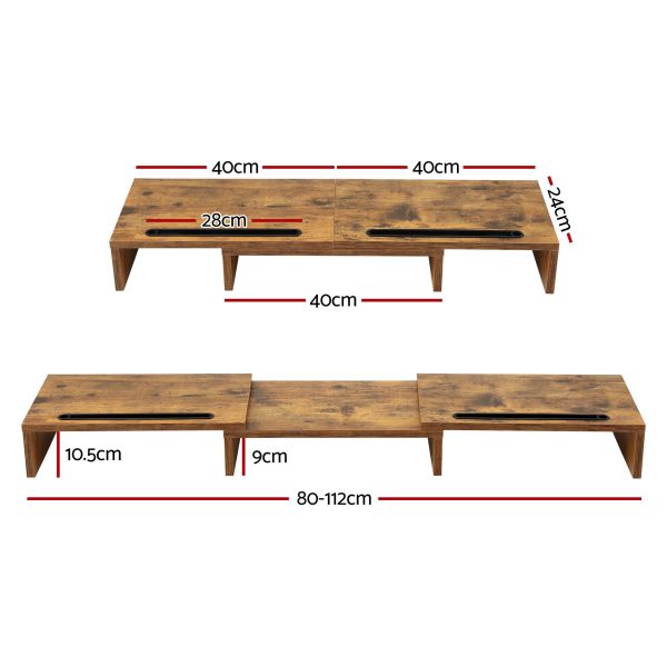 artiss dual monitor stand riser