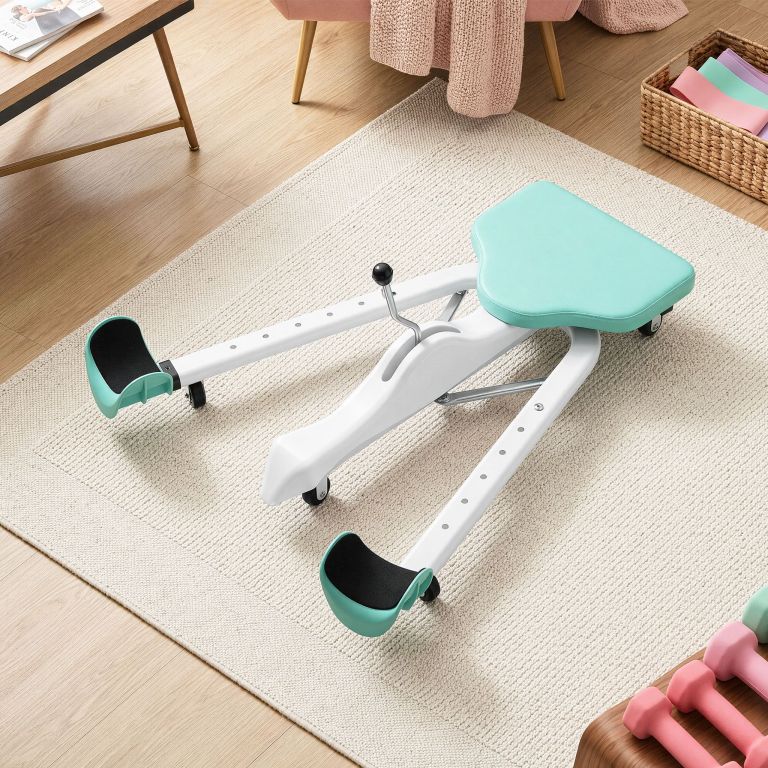 everfit leg stretcher machine foldable 180 degree adjustable split machine green