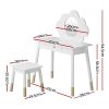 keezi kids dressing table chair set vanity makeup wooden leg mirror drawer keezi kids dressing table chair set vanity makeup wooden leg mirror drawer
