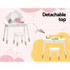 keezi kids dressing table chair set vanity makeup wooden leg mirror drawer keezi kids dressing table chair set vanity makeup wooden leg mirror drawer