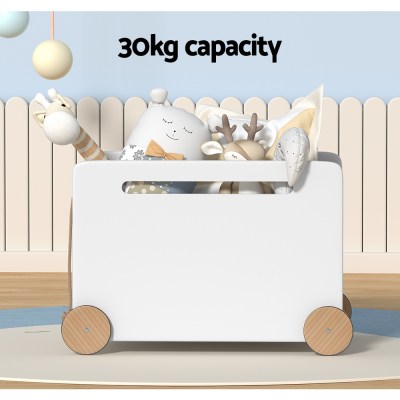 keezi kids toy box container children chest storage clothes organiser wheels keezi kids toy box container children chest storage clothes organiser wheels