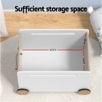 keezi kids toy box container children chest storage clothes organiser wheels