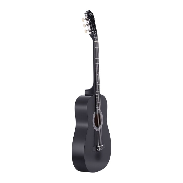 alpha 38 inch acoustic guitar full size classical cutaway nylon string black alpha 38 inch acoustic guitar full size classical cutaway nylon string black