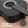 alpha 38 inch acoustic guitar full size classical cutaway nylon string black alpha 38 inch acoustic guitar full size classical cutaway nylon string black