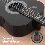 alpha 38 inch acoustic guitar full size classical cutaway nylon string black alpha 38 inch acoustic guitar full size classical cutaway nylon string black