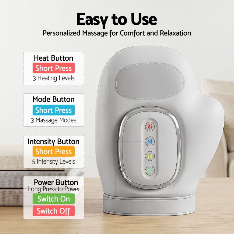 livemor hand massager with heat and compression for arthritis carpal tunnel | large hand chamber fits left or right hand, with 5 compression levels, 3 modes, and 3 heat levels, gift for women men livemor hand massager with heat and compression for arthritis carpal tunnel | large hand chamber fits left or right hand, with 5 compression levels, 3 modes, and 3 heat levels, gift for women men