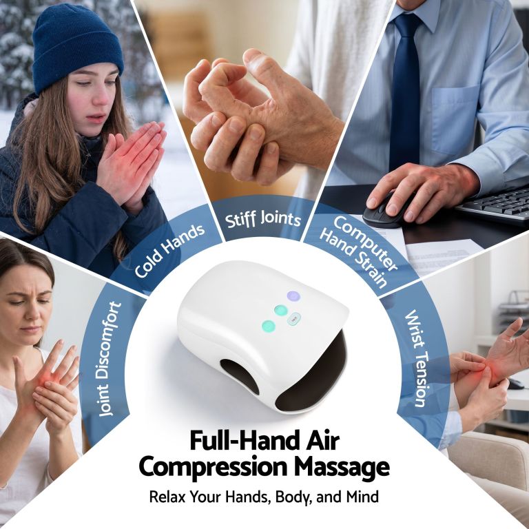 livemor hand massager with heat and compression cordless 3 modes 3 temperatures livemor hand massager with heat and compression cordless 3 modes 3 temperatures