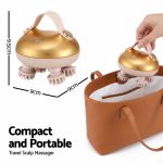 livemor scalp massager kneading head massager scalp stress relax portable rechargeable hair massager shower massage waterproof cat massager scratcher, gift for mom dad