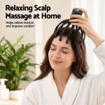 livemor head massager scalp electric with 3 modes, 360 degree head massager cordless portable, head scratcher for stress relax livemor head massager scalp electric with 3 modes, 360 degree head massager cordless portable, head scratcher for stress relax
