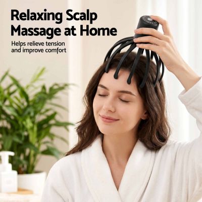 livemor head massager scalp electric with 3 modes, 360 degree head massager cordless portable, head scratcher for stress relax livemor head massager scalp electric with 3 modes, 360 degree head massager cordless portable, head scratcher for stress relax