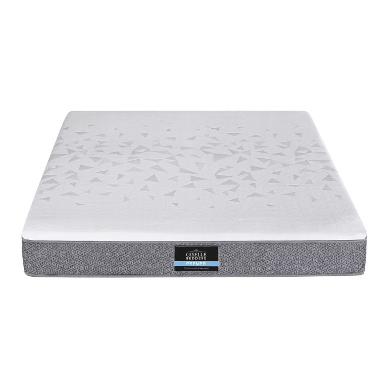 giselle bedding double mattress 23cm pocket spring mattress with adjustable firmness reversible foam layer for medium firm & firm support motion isolation bedroom bed
