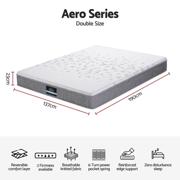 giselle bedding double mattress 23cm pocket spring mattress with adjustable firmness reversible foam layer for medium firm & firm support motion isolation bedroom bed giselle bedding double mattress 23cm pocket spring mattress with adjustable firmness reversible foam layer for medium firm & firm support motion isolation bedroom bed