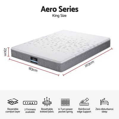 giselle bedding king mattress 23cm pocket spring mattress with adjustable firmness reversible foam layer for medium firm & firm support motion isolation bedroom bed giselle bedding king mattress 23cm pocket spring mattress with adjustable firmness reversible foam layer for medium firm & firm support motion isolation bedroom bed