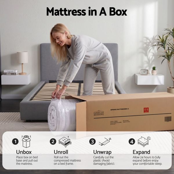 giselle bedding single mattress 23cm pocket spring mattress with adjustable firmness reversible foam layer for medium firm & firm support motion isolation bedroom bed giselle bedding single mattress 23cm pocket spring mattress with adjustable firmness reversible foam layer for medium firm & firm support motion isolation bedroom bed