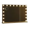 embellir 90x60cm makeup mirror large hollywood vanity mirror with 18 dimmable led bulbs