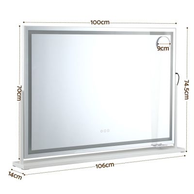 embellir 100x70cm makeup mirror 360 degree rotatable vanity mirror 10x magnifing embellir 100x70cm makeup mirror 360 degree rotatable vanity mirror 10x magnifing