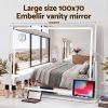 embellir 100x70cm makeup mirror 360 degree rotatable vanity mirror 10x magnifing embellir 100x70cm makeup mirror 360 degree rotatable vanity mirror 10x magnifing