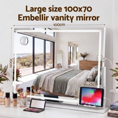 embellir 100x70cm makeup mirror 360 degree rotatable vanity mirror 10x magnifing embellir 100x70cm makeup mirror 360 degree rotatable vanity mirror 10x magnifing