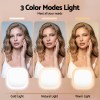 embellir led compact mirror lighted travel makeup mirror pocket sized 1x 10x magnification square pink