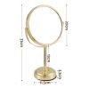 embellir makeup mirror 20x20cm 1x 5x magnifying rotation tabletop gold