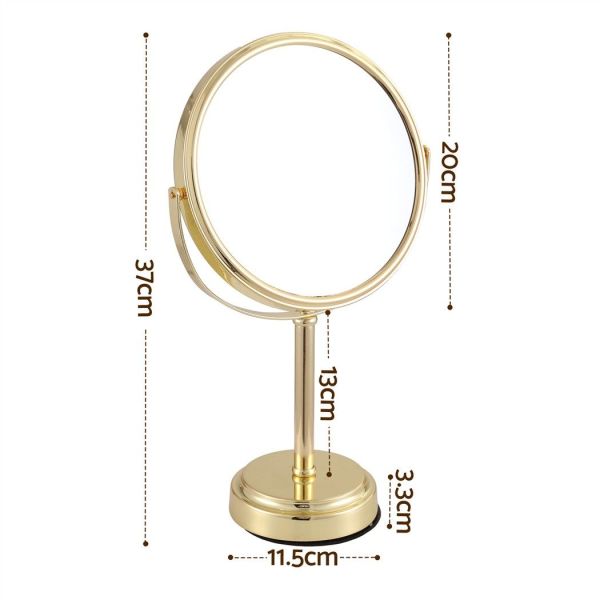 embellir makeup mirror 20x20cm 1x 5x magnifying rotation tabletop gold embellir makeup mirror 20x20cm 1x 5x magnifying rotation tabletop gold