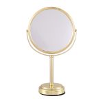 embellir makeup mirror 20x20cm 1x 5x magnifying rotation tabletop gold
