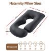 giselle bedding pregnancy pillow g shaped full body pillow for back and belly support maternity pillow with removable cover, dark grey 135x70 cm giselle bedding pregnancy pillow g shaped full body pillow for back and belly support maternity pillow with removable cover, dark grey 135x70 cm