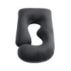 giselle bedding pregnancy pillow g shaped full body pillow for back and belly support maternity pillow with removable cover, dark grey 135x70 cm giselle bedding pregnancy pillow g shaped full body pillow for back and belly support maternity pillow with removable cover, dark grey 135x70 cm