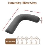 giselle bedding pregnancy pillow for side sleeping l shaped maternity body pillow for women 100% cotton jersey cover for head neck belly support, 63x115 cm grey giselle bedding pregnancy pillow for side sleeping l shaped maternity body pillow for women 100% cotton jersey cover for head neck belly support, 63x115 cm grey
