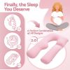 giselle bedding pregnancy pillow u shaped full body pillow with 100% cotton jersey cover maternity pillow for sleeping reading, pink, 73x133cm giselle bedding pregnancy pillow u shaped full body pillow with 100% cotton jersey cover maternity pillow for sleeping reading, pink, 73x133cm