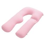 giselle bedding pregnancy pillow u shaped full body pillow with 100% cotton jersey cover maternity pillow for sleeping reading, pink, 73x133cm giselle bedding pregnancy pillow u shaped full body pillow with 100% cotton jersey cover maternity pillow for sleeping reading, pink, 73x133cm