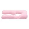 giselle bedding pregnancy pillow u shaped full body pillow with 100% cotton jersey cover maternity pillow for sleeping reading, pink, 73x133cm giselle bedding pregnancy pillow u shaped full body pillow with 100% cotton jersey cover maternity pillow for sleeping reading, pink, 73x133cm