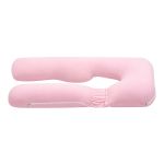 giselle bedding pregnancy pillow u shaped full body pillow with 100% cotton jersey cover maternity pillow for sleeping reading, pink, 73x133cm giselle bedding pregnancy pillow u shaped full body pillow with 100% cotton jersey cover maternity pillow for sleeping reading, pink, 73x133cm