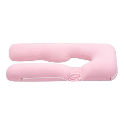 giselle bedding pregnancy pillow u shaped full body pillow with 100% cotton jersey cover maternity pillow for sleeping reading, pink, 73x133cm giselle bedding pregnancy pillow u shaped full body pillow with 100% cotton jersey cover maternity pillow for sleeping reading, pink, 73x133cm
