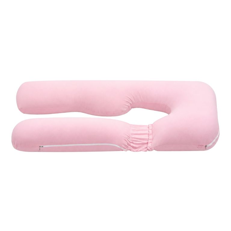 giselle bedding pregnancy pillow u shaped full body pillow with 100% cotton jersey cover maternity pillow for sleeping reading, pink, 73x133cm giselle bedding pregnancy pillow u shaped full body pillow with 100% cotton jersey cover maternity pillow for sleeping reading, pink, 73x133cm