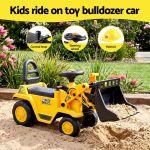 keezi kids ride on toy car bulldozer and digger with helmet outdoor sandpit toys yellow keezi kids ride on toy car bulldozer and digger with helmet outdoor sandpit toys yellow