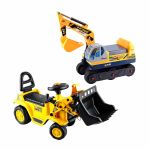 keezi kids ride on toy car bulldozer and digger with helmet outdoor sandpit toys yellow keezi kids ride on toy car bulldozer and digger with helmet outdoor sandpit toys yellow