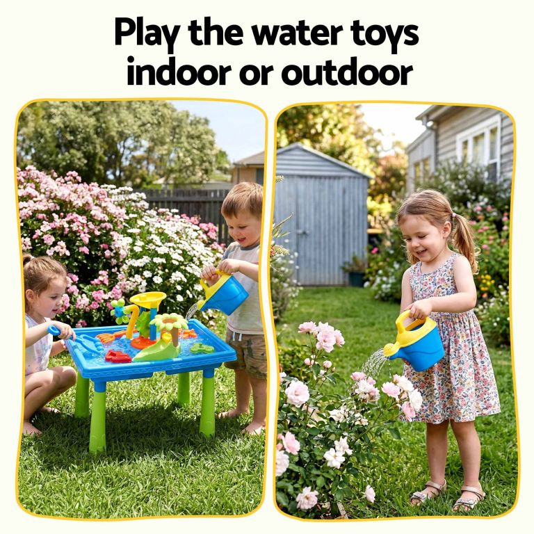 keezi ride on digger with sand and water table sandpit toys set