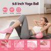 everfit pilates ring set for women, 15pcs home workout pilates equipment with ring, ball, yoga socks, d ring etc. pilates starter kit for strength, toning and flexibility pink
