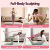 everfit pilates ring set for women, 15pcs home workout pilates equipment with ring, ball, yoga socks, d ring etc. pilates starter kit for strength, toning and flexibility pink