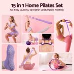everfit pilates ring set for women, 15pcs home workout pilates equipment with ring, ball, yoga socks, d ring etc. pilates starter kit for strength, toning and flexibility purple everfit pilates ring set for women, 15pcs home workout pilates equipment with ring, ball, yoga socks, d ring etc. pilates starter kit for strength, toning and flexibility purple